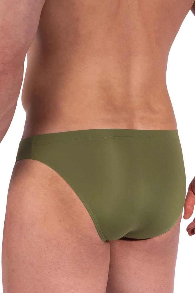 Olaf Benz Brazilbrief RED2363 aus seidiger Microfaser in Khaki