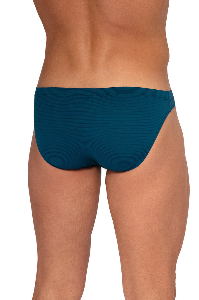Olaf Benz Brazilbrief RED2555 aus Microfaser mit Ringelstruktur in Blau