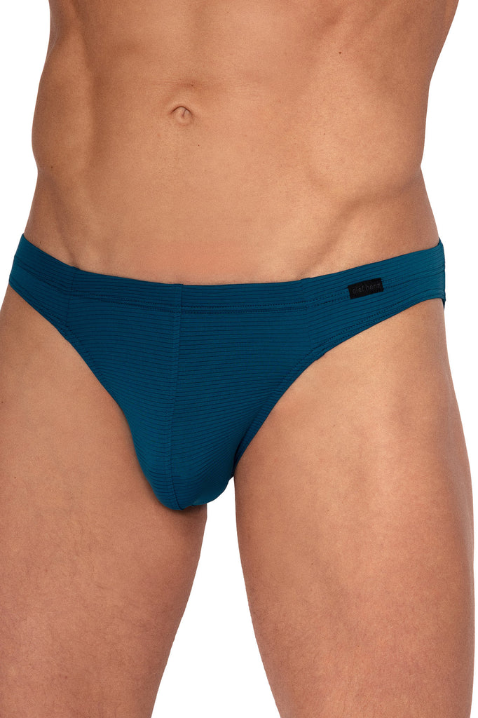 Olaf Benz Brazilbrief RED2555 aus Microfaser mit Ringelstruktur in Blau