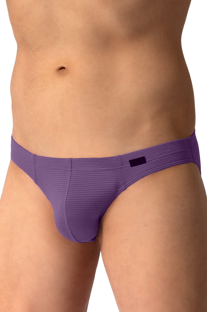 Olaf Benz Brazilbrief RED2600 aus Microfaser mit Ringelstruktur in Purple
