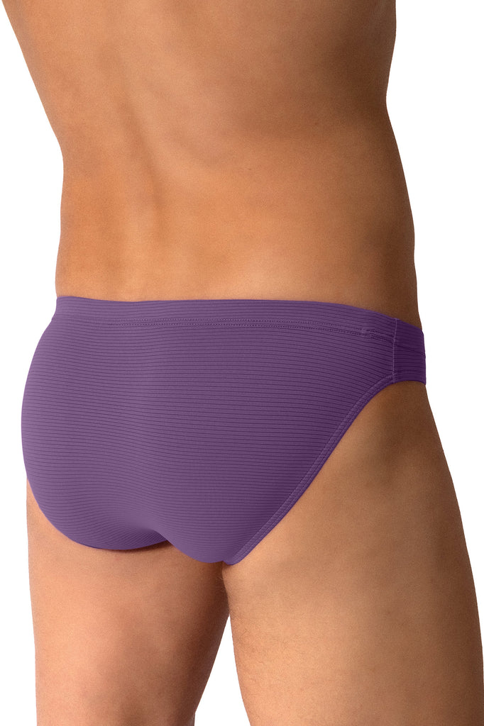 Olaf Benz Brazilbrief RED2600 aus Microfaser mit Ringelstruktur in Purple