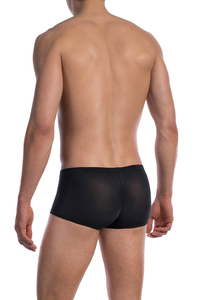 Olafe Benz Minipants RED1201 aus schwarzer Microfaser mit Ringelstruktur