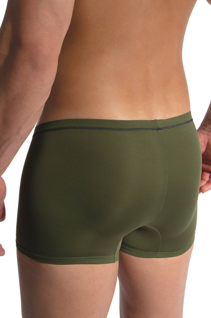 Olaf Benz Minipants RED2479 aus seidig glänzendem Jersey in Khaki