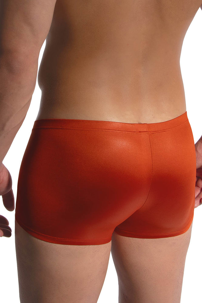 Olaf Benz Minipants RED2480 in Kupfer-Orange aus glänzendem Feinjersey