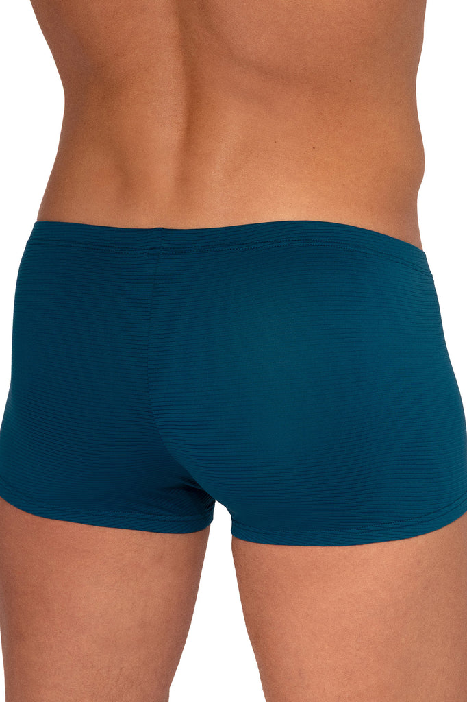 Olaf Benz Minipants RED2555 aus Microfaser mit Ringelstruktur in Blau