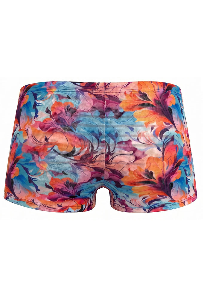 Olaf Benz Minipants RED2559 aus leichter Microfaser mit transparenten Streifen in Pink/Blau