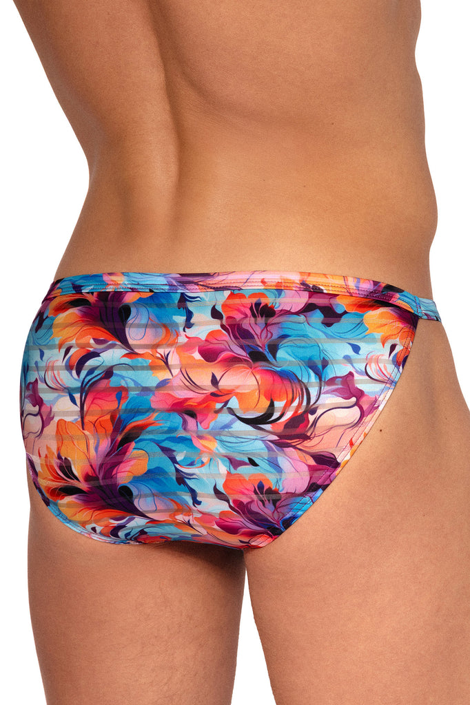 Olaf Benz Riotanga RED2559 aus leichter Microfaser mit transparenten Streifen in Pink/Blau