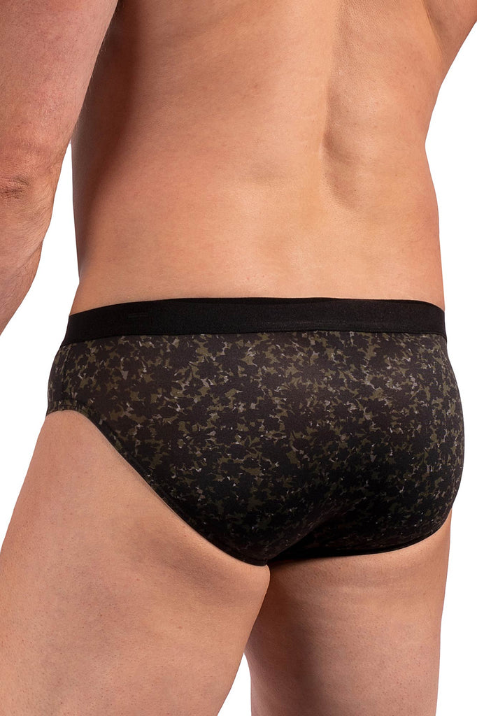 Olaf Benz Sportbrief aus Microfaser mit Camouflage-Druck