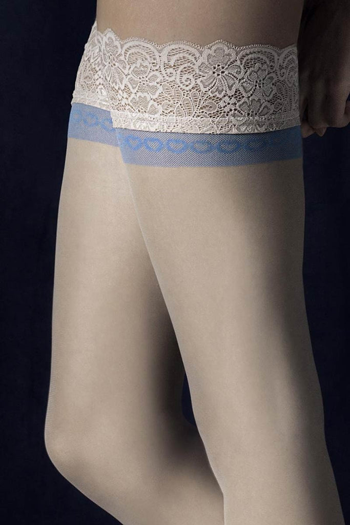 Fiore halterlose Strümpfe Innocent - linen