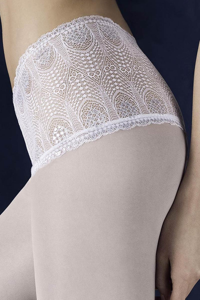 Fiore Strumpfhose Pearl - white