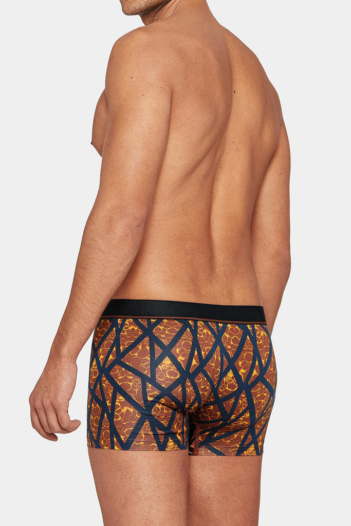 I AM WHAT I WEAR Boxer Pants J84 - blue/brown