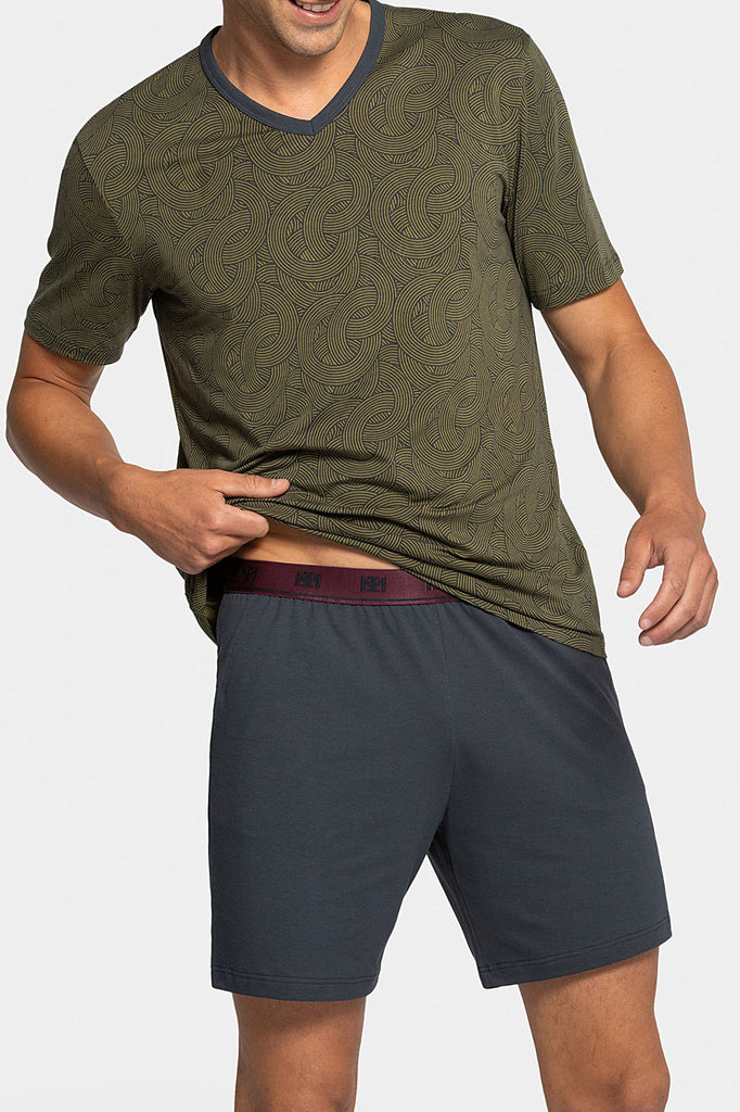 Impetus Pyjama Wavy aus Lyocell mit Baumwolle
