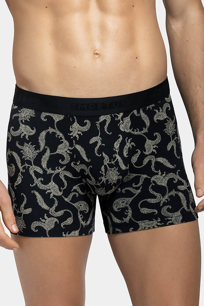 Impetus Retro Boxer Azur mit Ornamentik