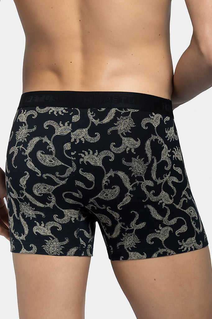 Impetus Retro Boxer Azur mit Ornamentik