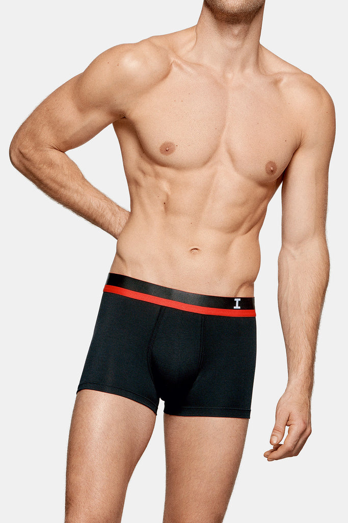 2x I AM WHAT I WEAR Retro-Boxer Genuine - schwarz