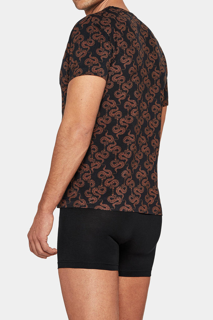 I AM Shirt J83 von Impetus in Schwarz/Brown aus Lyocell mit Baumwolle