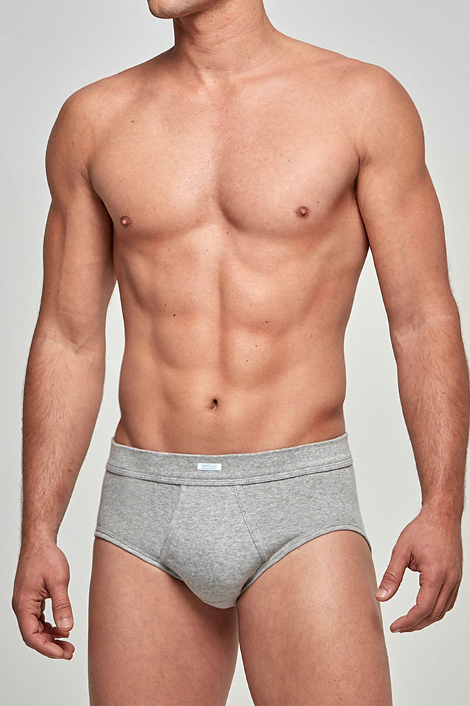Impetus Slip Pure Cotton aus reiner Baumwolle in Grau-Melange