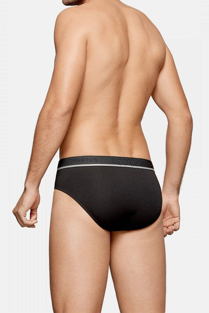 Impetus Slip Cotton Stretch iim Doppelpack in Blau und Schwarz aus Baumwolle mit Elasthan