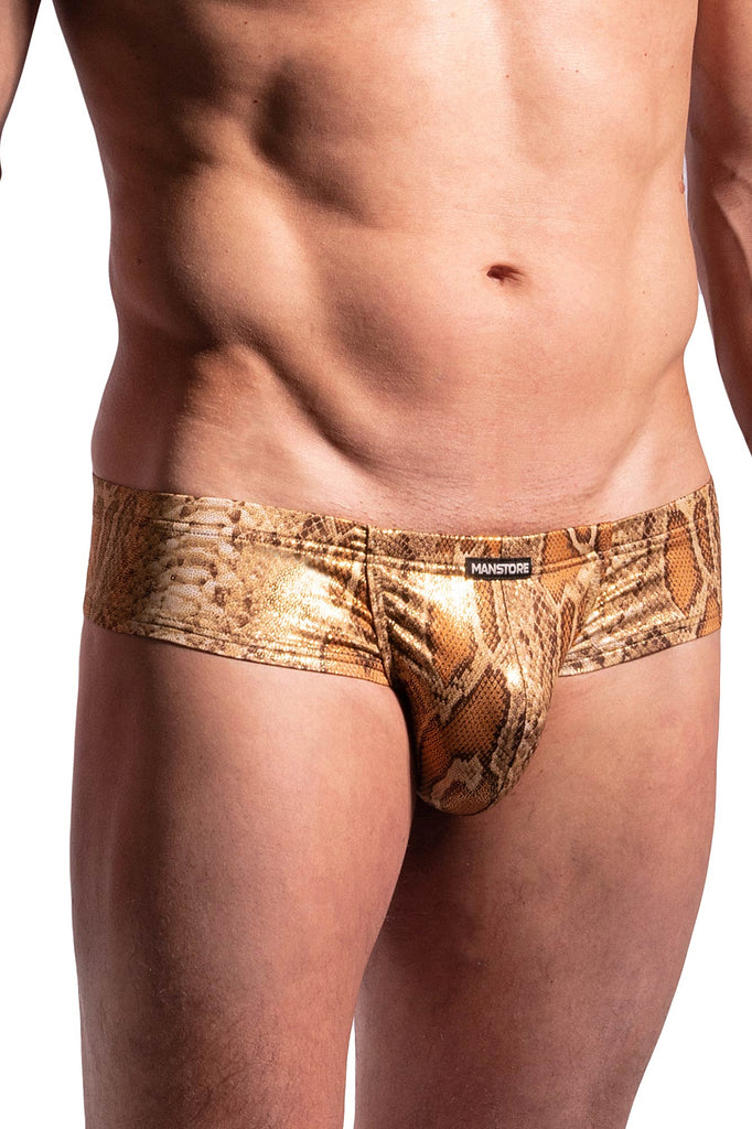 Manstore Cheeky Brief M2239 aus Microfaser mit Snake Print
