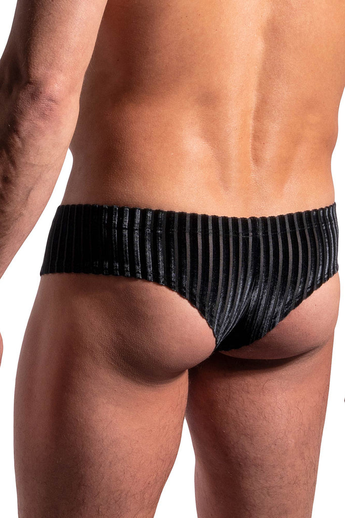 Manstore Cheeky Brief M2242 aus Samt in Schwarz