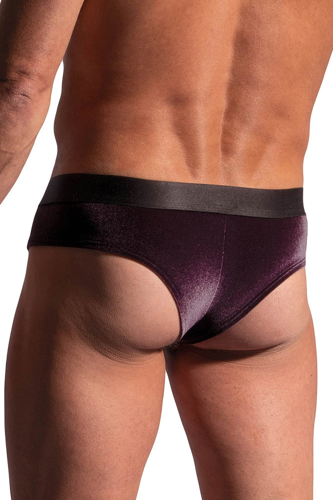 Manstore Cheeky Brief M2234 aus violettem Samt