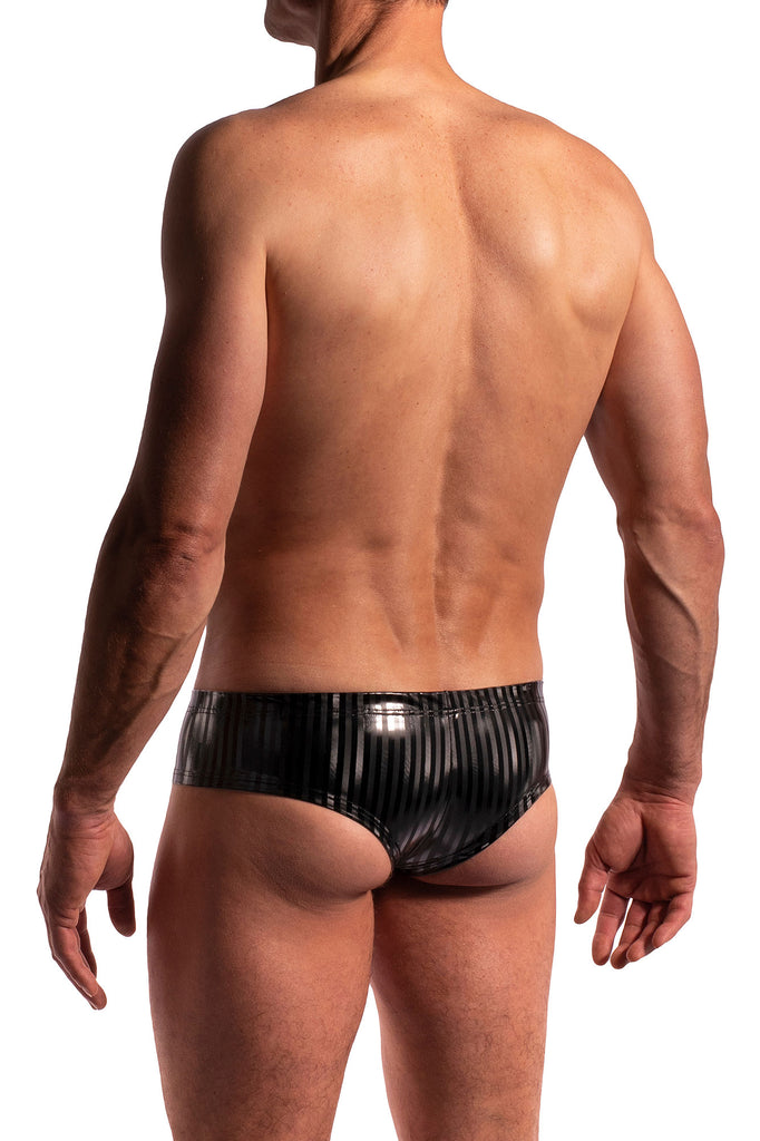 Manstore Cheeky Brief M2277 aus schwarzem Lack