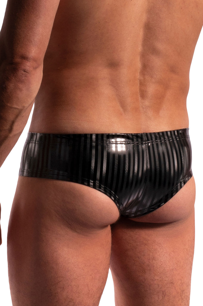 Manstore Cheeky Brief M2277 aus schwarzem Lack