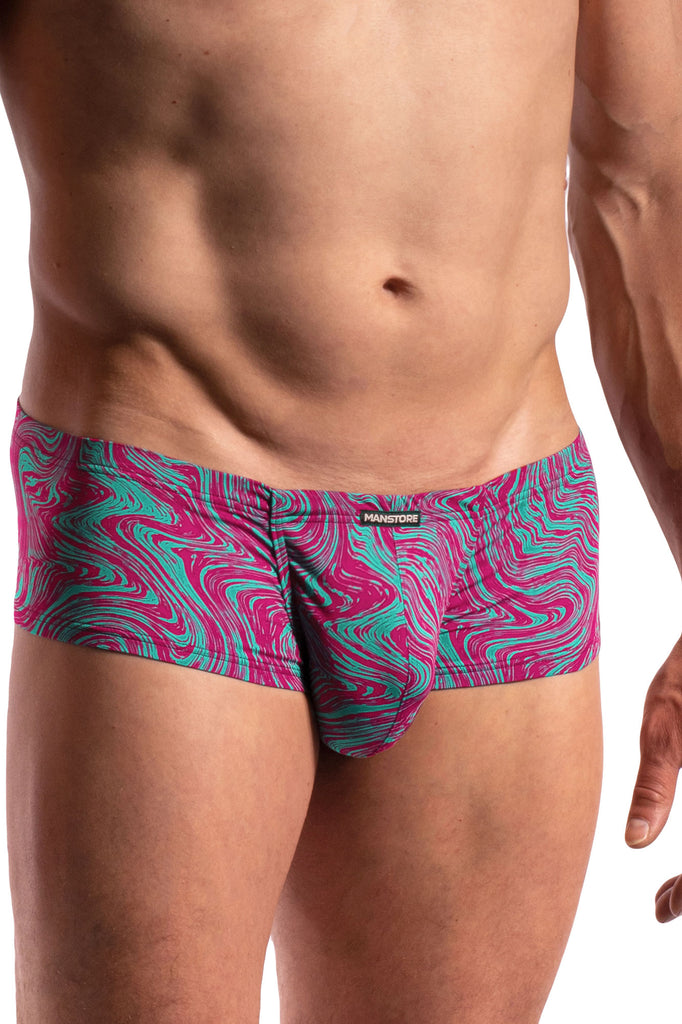 Manstore Hot Pants M800 aus Microfaser in Gravure