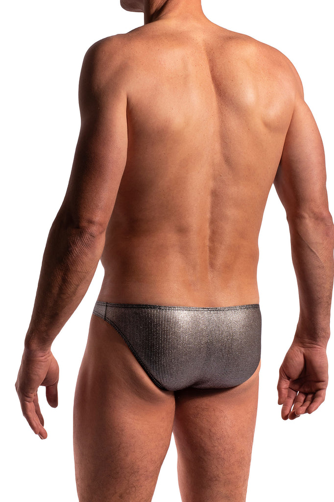 Manstore Low Rise Brief M2281 aus Microfaser in Silber
