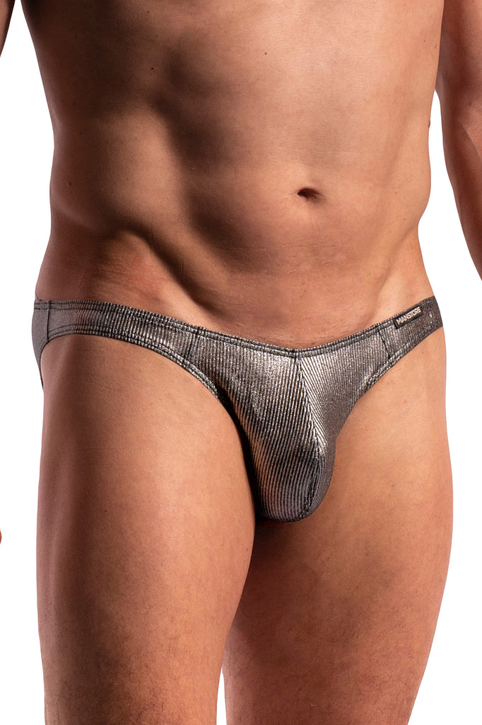 Manstore Low Rise Brief M2281 aus Microfaser in Silber