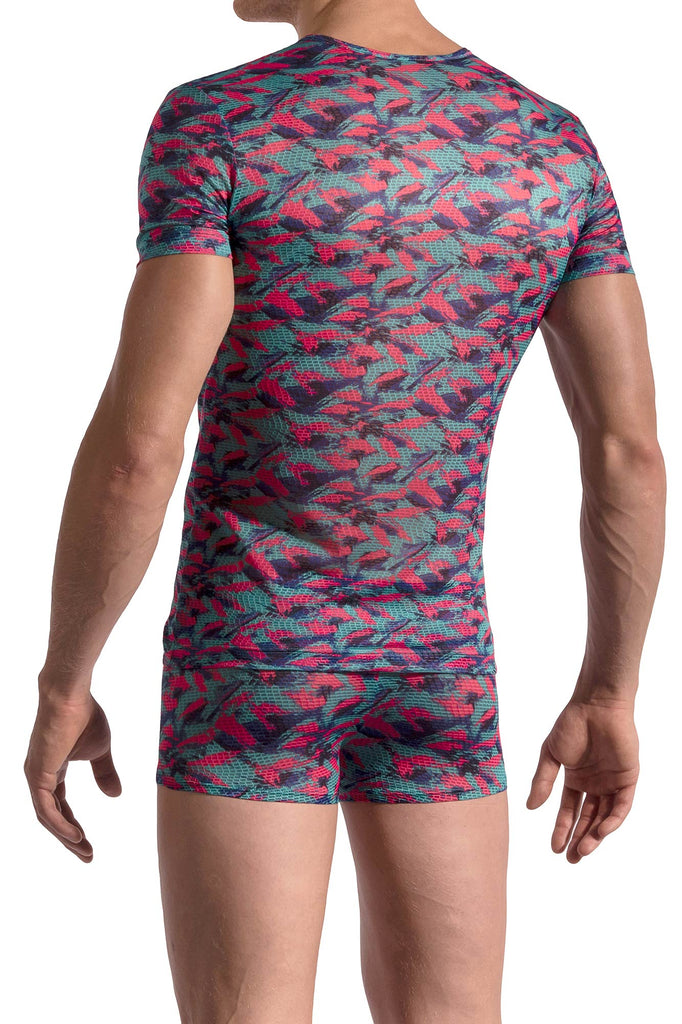 Manstore V Neck M2177 - hippie pink