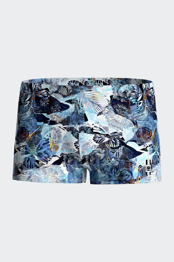 Impetus Swim Boxer Blue Lagoon aus schnelltrocknender Synthetikfaser mit Mehrfarbdruck