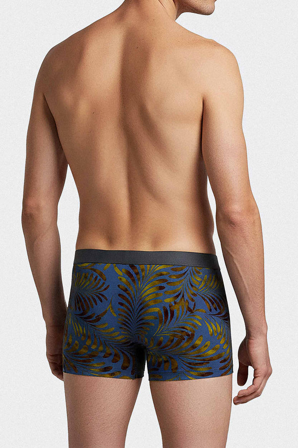 I AM Retro Auric in Blau mit Farndruck aus Lyocell von Impetus