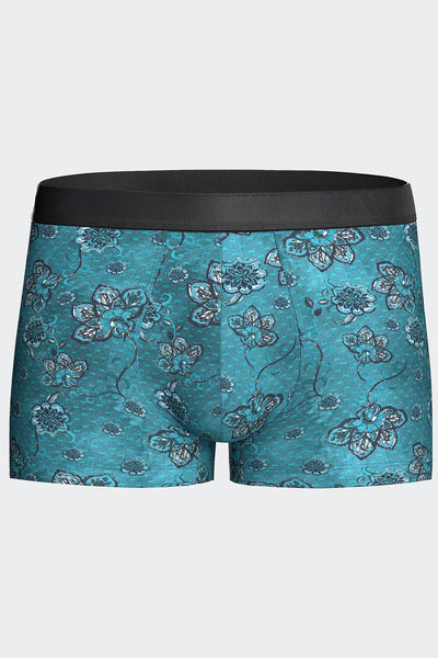 I AM Pant Blossom von Impetus aus Lyocell in Türkis mit Blütendruck