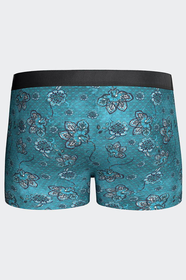 I AM Pant Blossom von Impetus aus Lyocell in Türkis mit Blütendruck