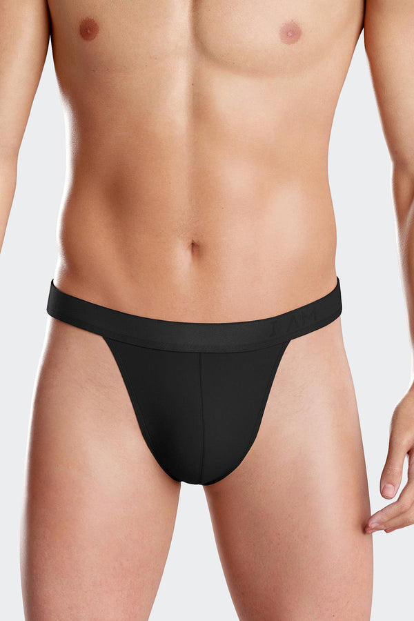 I AM String Nagi von Impetus aus weichem Lyocell in Schwarz 