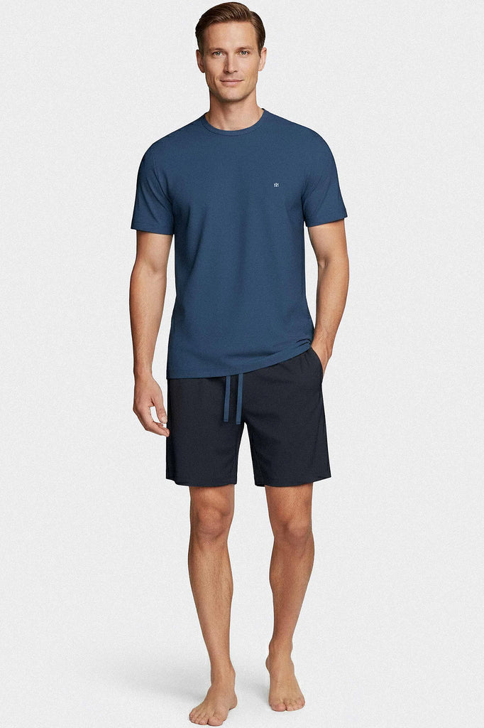 Impetus Pyjama Asuka in aus Lyocell mit Baumwolle in Blau
