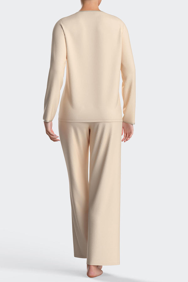 Impetus Pyjama Natura aus Modal und mit Elasthan in Cremefarben