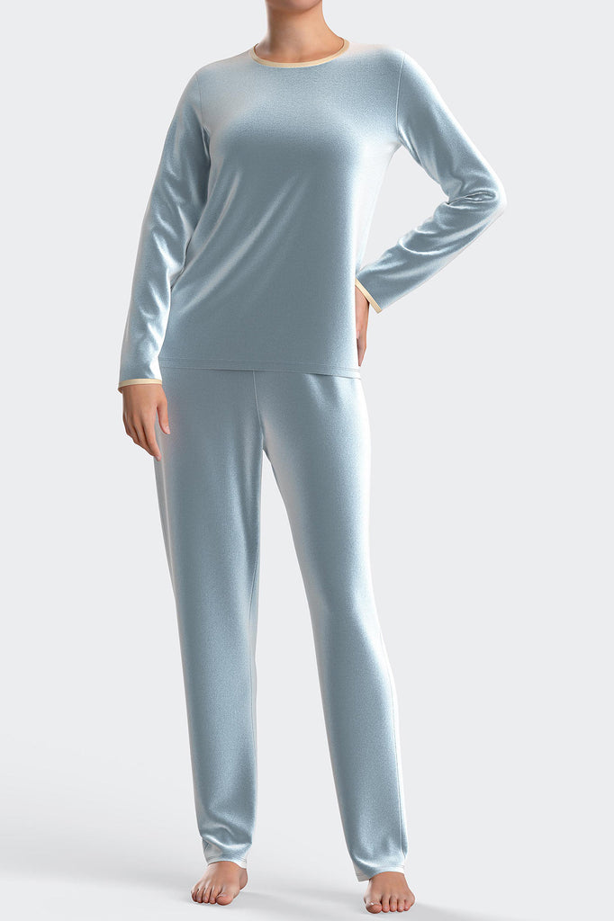 Impetus Pyjama Nimbus aus Modal und Baumwolle mit Thermoeffekt in Hellblau