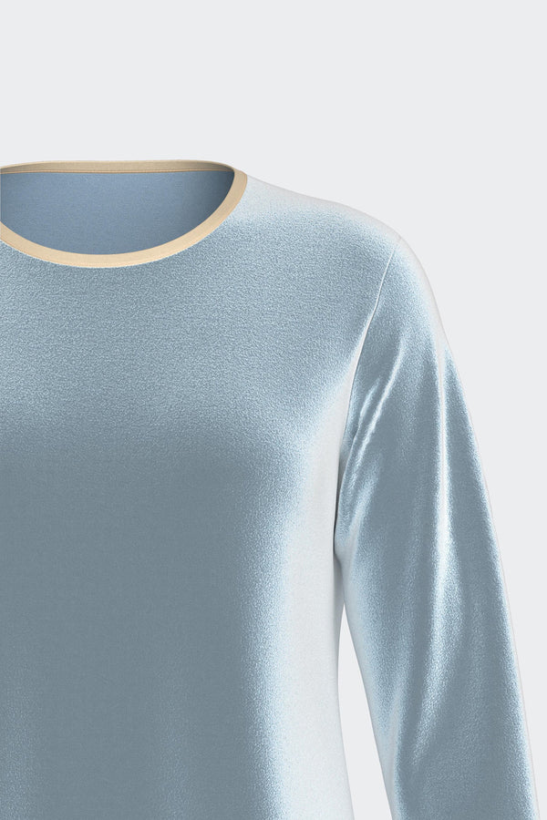 Impetus Pyjama Nimbus aus Modal und Baumwolle mit Thermoeffekt in Hellblau