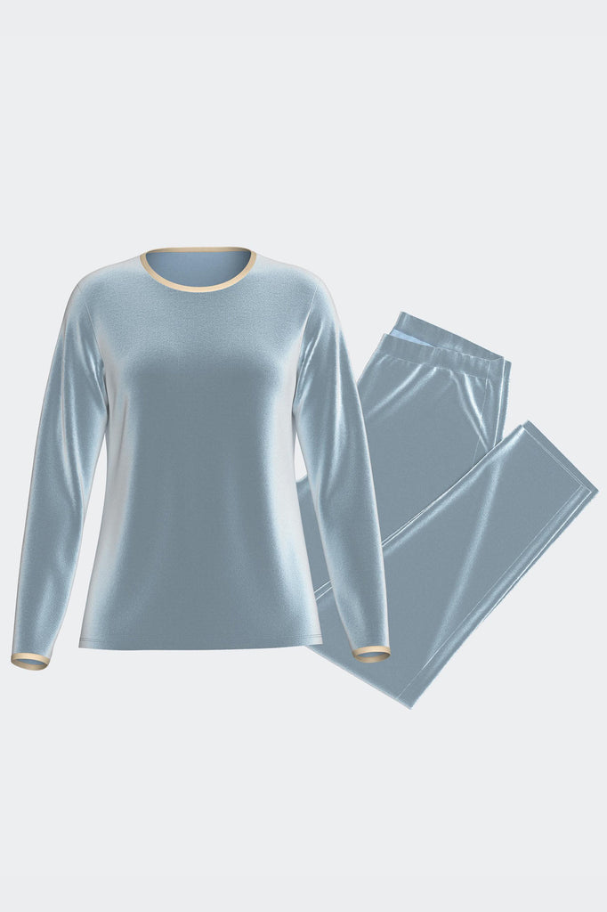 Impetus Pyjama Nimbus aus Modal und Baumwolle mit Thermoeffekt in Hellblau