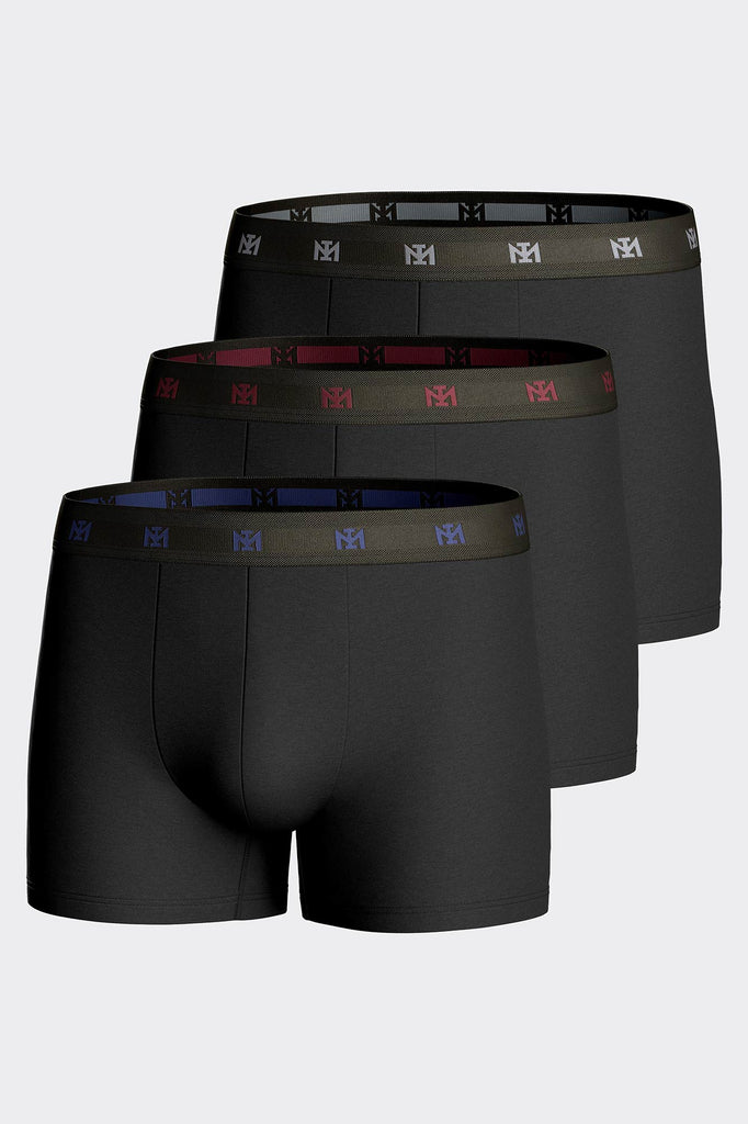3x Impetus Retro Cotton-Stretch aus Baumwolle mit Elasthan in Schwarz