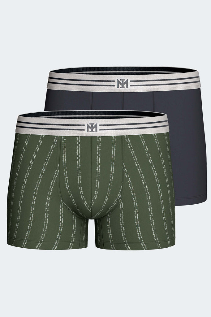 Impetus Retro-Pants Stride aus Baumwoll- Mischegewebe in Grün und Navy