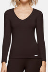 Impetus Damen Thermo Shirt in Chocolate