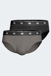 Impetus Slip Gridline aus Lyocell mit Elasthan in Mittelgrau und Schwarz