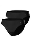 Damen IMPETUS Slip Im Doppelpack aus Lyocell in Schwarz