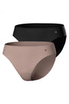 IMPETS Damen-Slips aus Lyocell in Schwarz und Taupe