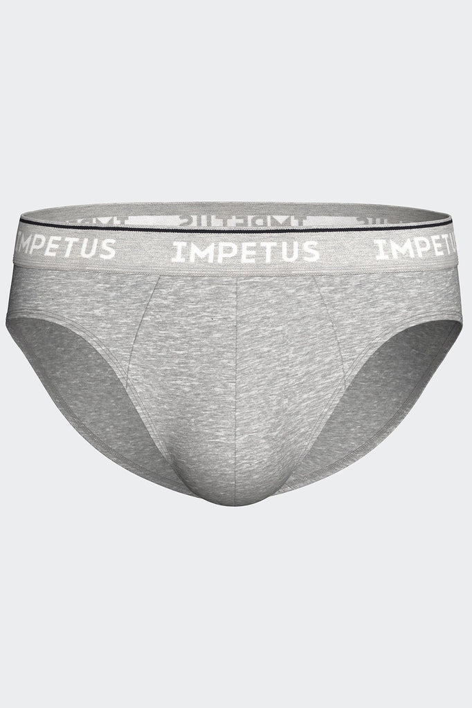 Impetus Slip Organic aus Baumwolle in Grau mit gewebtem Bund