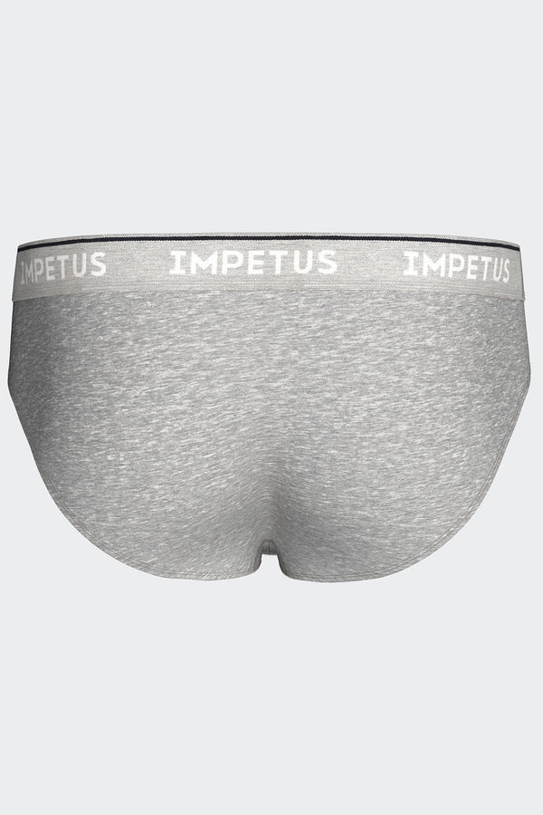 Impetus Slip Organic aus Baumwolle in Grau mit gewebtem Bund