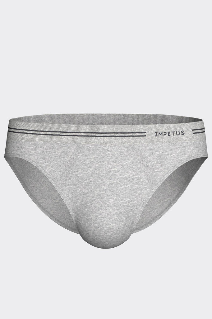 Impetus Slip Cotton Seamless aus Mischgewebe in Grau-Melange